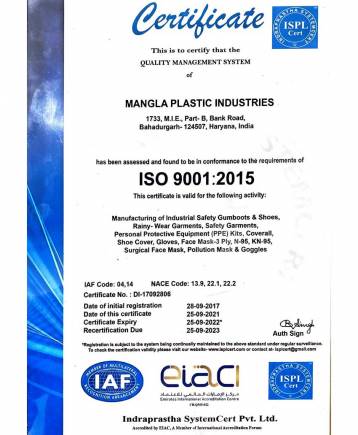 ISO 9001:2015 Quality Management System Certificate