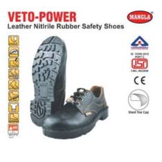 Veto-Power Leather Nitirile Rubber Safety Shoes Manufacturers in Delhi